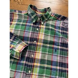 Polo‎ Ralph Lauren Mens Classic Fit Plaid Oxford Colorful Shirt - Size 2XLT